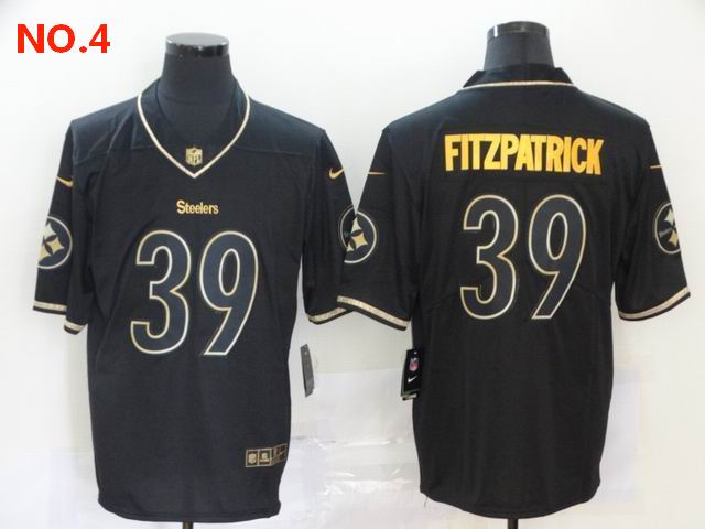 Men's Pittsburgh Steelers #39 Minkah Fitzpatrick Jersey NO.4;